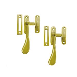 Victorian Spoon Shape Reversible Fastener (Polished Brass)